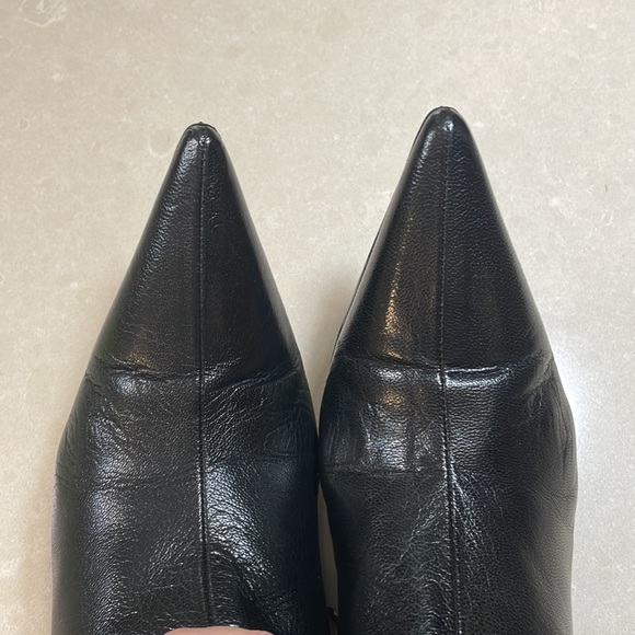 LIMITED!!! Gucci Black GG LEATHER BAMBOO HEEL ROSE GOLD KNEE BOOTS,37.5 - Picture 9 of 14